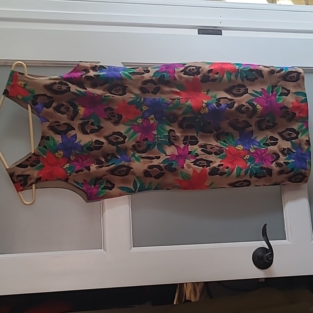 Floral silk dress